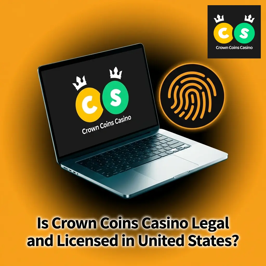 Crown Coins Casino legal status in the US, showing its sweepstakes model, RNG fairness testing, and state eligibility rules.